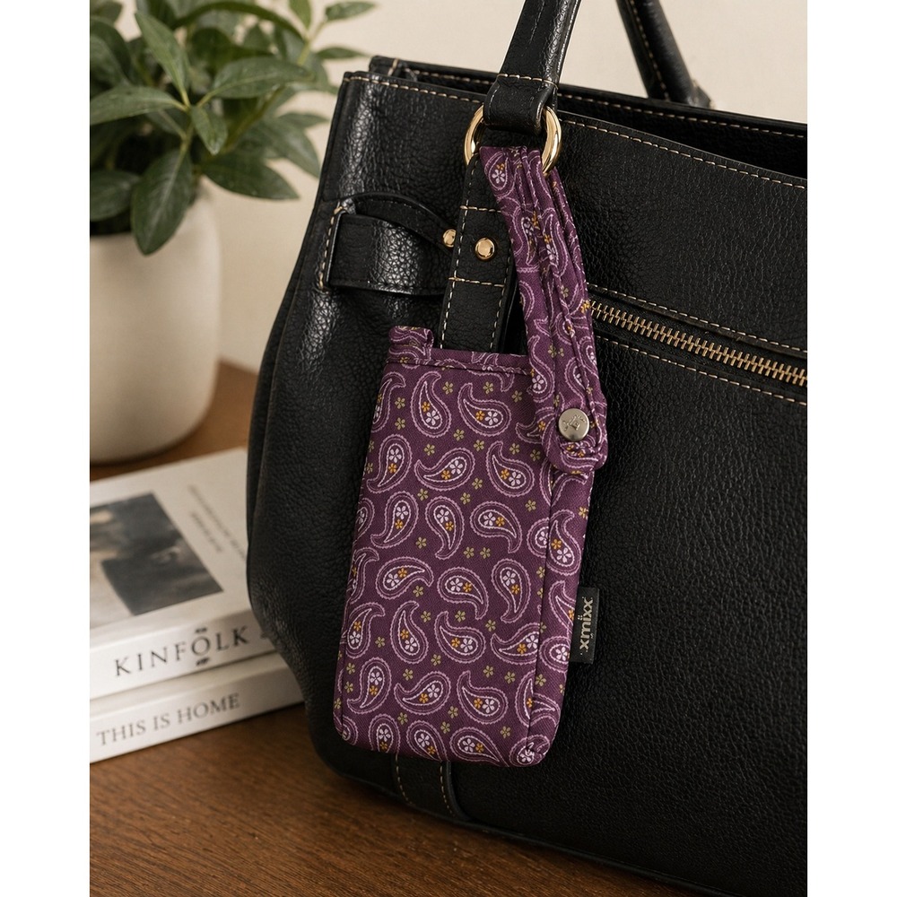 Mixx Mini Case Set 2 Pouches Black Paisley Clip Phone iPod Holder Target